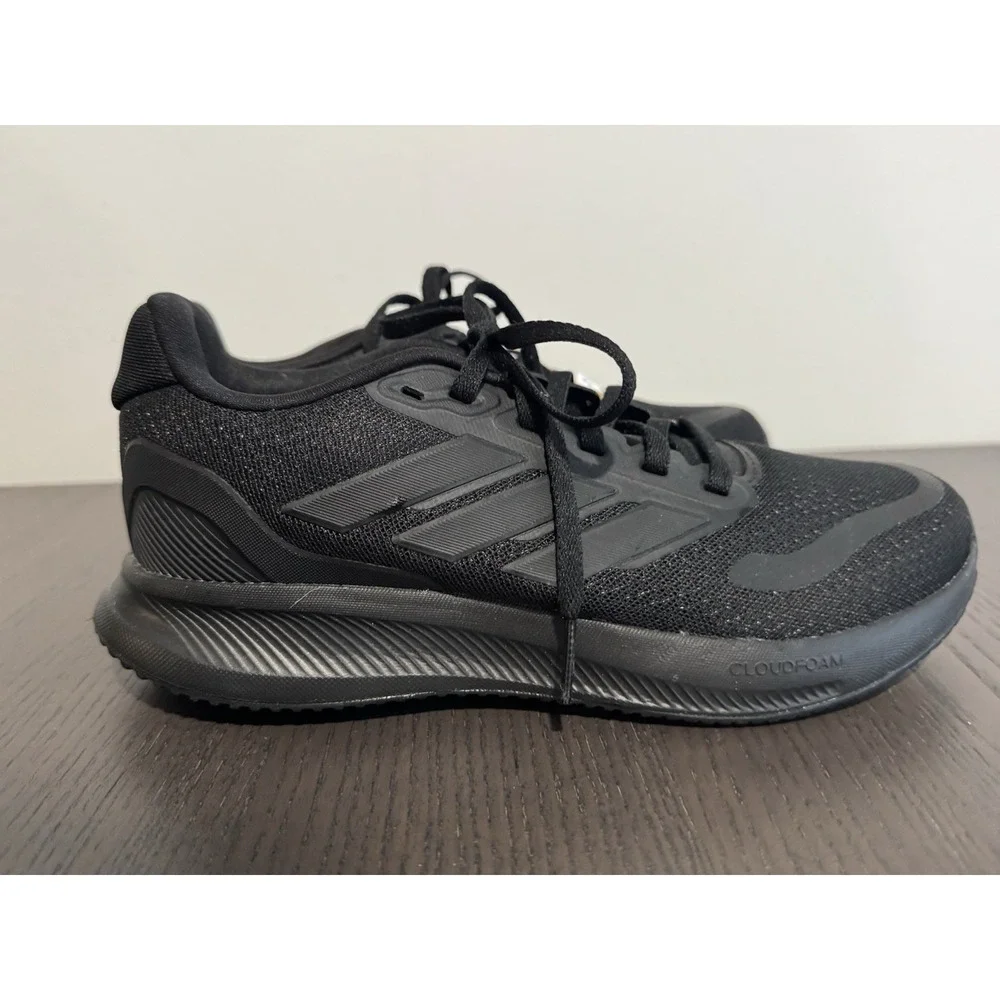 adidas Runfalcon 5 J  IE8586 Black Kids 5‎ NEW Running Boys Girls Sneakers Shoes